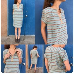 Ace & Jig Billie Jean Antoinette Cotton Shift Dress Size Medium